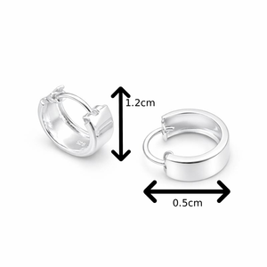 Boucles d'oreilles simples sans pierre par DW pour femmes, bijoux élégants minimalistes en argent, boucles d'oreilles élégantes et simples pour un usage quotidien - Product Image 6