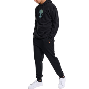 Sudadera con Capucha y Estampado en el Pecho para Hombre, Sudadera de Forro Polar Suave, Manga Larga, Informal, con Capucha y Estampado Gráfico, Corte Holgado, Colores Personalizados, Venta al por Mayor - Product Image 4