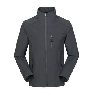 Nouvelle veste softshell pour homme, design personnalisé, vêtements de travail d'hiver, coupe-vent, imperméable, doublée de polaire, fermeture éclair, col montant, personnalisable - Product Image 1