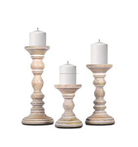 เชิงเทียนไม้มะม่วงงานแฮนด์เมดที่ตั้งของตกแต่งอเนกประสงค์ที่น่าสนใจ - Product Image 3