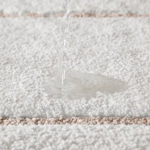 Tapis de bain rectangulaire moderne en coton blanc, tufté, antidérapant avec dos en caoutchouc, épais et moelleux pour la salle de bain à domicile - Product Image 3