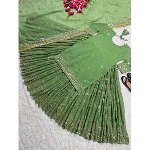 Designer Women's Party Wear <b>Lehenga</b> Set with Fancy <b>Top</b> New Style - Product Image 3