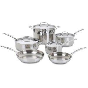Heavy Duty Stainless Steel Pot and <b>Pan</b> Set Multi-Ply Chef Grade Cookware Set <b>Induction</b> Casserole Saucepan Skillet Set for Sale - Product Image 1