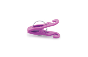 Pinces à linge multifonctionnelles RIVER PLAST violettes et vertes en plastique PP avec ressort en acier inoxydable pour salon – Durables et modernes - Product Image 2