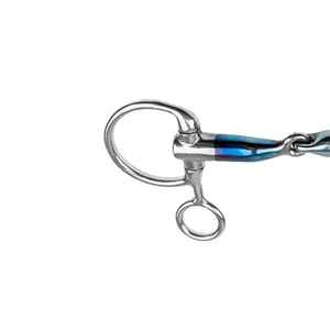 Precio de Fábrica al por Mayor: Bocados de Acero Inoxidable Personalizados con Cubierta de Goma y Cadena de Freno OEM para Equitación - Product Image 2