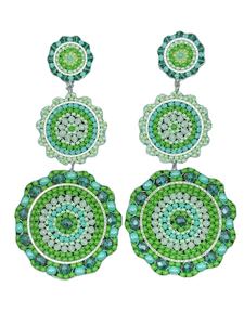 Hermosos pendientes hechos a mano con cuentas de semillas bordadas en rojo y blanco con diseño de cangrejo para venta al por mayor para niñas de la India - Product Image 6