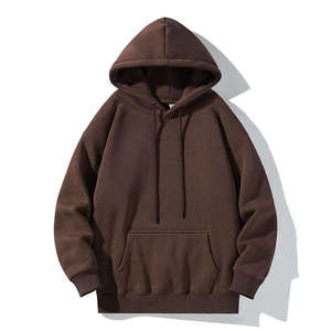 Sudadera con Capucha Extra Grande Color Verde Oliva para Hombre y Mujer, Sudadera con Capucha de Punto Sólido, Mezcla de Algodón, Invierno - Product Image 6