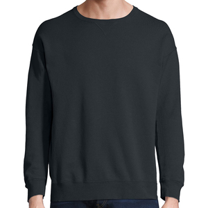 Sweat-shirts surdimensionnés personnalisés pour hommes, OEM, automne-hiver, en polaire française, col rond, manches longues, vêtements unis - Product Image 1