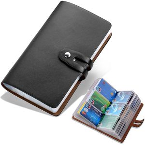 Organizador de Tarjetas de Visita de Cuero con 96 Ranuras para un Manejo Seguro de Tarjetas de Crédito - Product Image 1