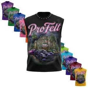 Custom Printed Sleeveless Tank Top Men's Graphic Streetwear Summer Gym Casual Fashion Breathable Cotton <b>Polyester</b> <b>Shirt</b> For Men - Product Image 1