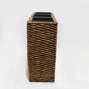 Pot de fleurs en jacinthe d'eau tressée Artex Dong Thap, design moderne, écologique, durable, pour la décoration intérieure/extérieure du jardin et de la maison - Product Image 3