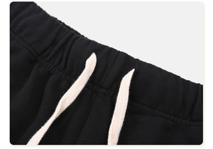 Vintage Acid Wash Fade Flock Print Garment Dyed 100% Cotton Shorts Double Elastic Band Rhinestone Detail Women Men Fashion - Product Image 5