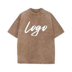 T-shirt vintage personnalisé délavé à l'acide, impression personnalisée, épaules tombantes, streetwear, t-shirt surdimensionné effet usé - Product Image 3
