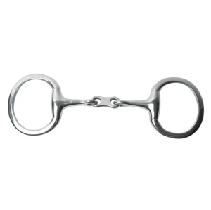 บิตแบบฝรั่งเศสชนิด Double Joint Eggbutt Snaffle พร้อมปากม้าขัดเงาสำหรับขี่ม้า - Product Image 3