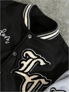 Casual College Varsity Jacket for Women – Cropped Bomber Design with Stylish Embroidery, Relaxed Fit Comfortable Fabric for Dai - Product Image 2