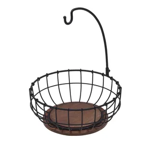 Premium Decorative Iron <b>Basket</b> for Luxury Living Room Decor Contemporary Handmade <b>Basket</b> for Multipurpose Home StorageLuxury - Product Image 1