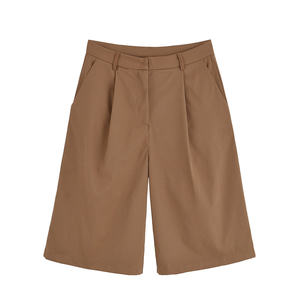 Pantalones cortos informales versátiles de cintura alta para mujer, estilo europeo y americano, nueva moda, 1294568 260244 - Product Image 1