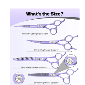 Premium Pet Grooming <b>Scissors</b> Set – Made from High-Quality Stainless Steel, Professional <b>Dog</b> & Cat Hair Cutting Kit with Case - Product Image 1