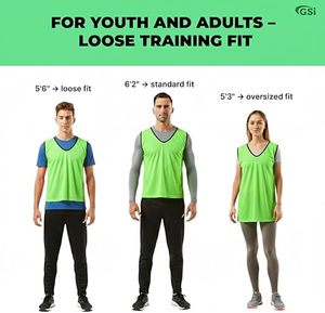 Talla única: Chalecos de entrenamiento de malla para fútbol, baloncesto – 7 opciones de color - Product Image 6