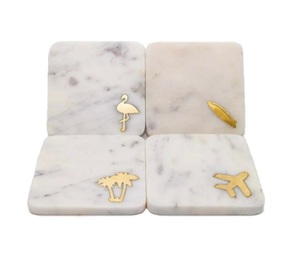 Luxury Design Eco-Friendly Europe Custom Printed Resin & MDF Coasters Vintage Office Mats & Pads for Home Kitchen Tabletop Decor - Product Image 5