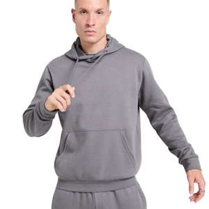 Men's Casual Pullover Hoodie Tracksuit Set <b>Cuffed</b> <b>Jogger</b> Trouser Regular Fit Two Piece Outfit Kangaroo Pocket OEM ODM Production - Product Image 3
