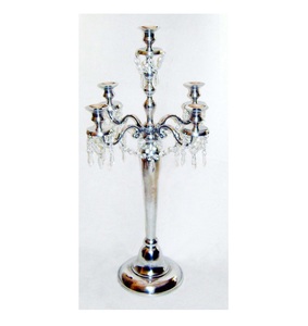 Support de bougie à longue tige en métal au prix le plus bas pour la décoration de la maison, articles faits à la main, candélabre à 5 bras, bougeoir pour mariage - Product Image 5