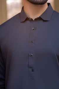 Ensemble de costume 2 pièces pour homme, style africain, shalwar kameez, robe décontractée, col rond, vêtements musulmans, thermique, toutes saisons, grande taille - Product Image 3