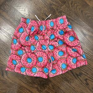 Pantalones Cortos de Lona para Niños con Estampado Personalizado, de Cintura Alta con Cordón, Diseño Sólido, Transpirables, de Secado Rápido, de Poliéster y Algodón - Product Image 4