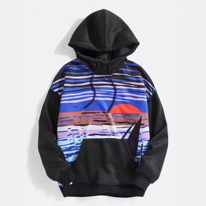 Wholesale Hoodies High Quality Customized Cotton <b>Blended</b> Made Men Pullover Hoodies - Product Image 1