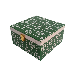 Boîte de rangement multifonction en nacre de qualité supérieure, élégante, pour bijoux, présentoir, organisateur, coffret cadeau, décoration - Product Image 1