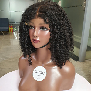 8-32-Inch HD Human Hair Lace Front <b>Wig</b> Virgin Grade Raw Burmese Curly Hair <b>Deep</b> <b>Wave</b> Afro Style Wholesale Vendors - Product Image 3