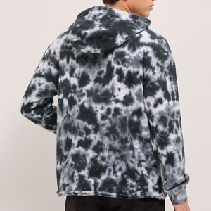 Sweat-shirt à capuche tie-dye pour homme, coupe oversize, en coton French Terry, style décontracté automne, avec logo frontal et poche, sweats à capuche tie-dye pour hommes - Product Image 4