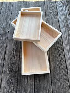 Ensemble de plateaux en bois naturel, parfaits pour les plateaux de charcuterie, plateaux de service en bois massif, aspect naturel. - Product Image 6