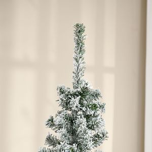 Albero di Natale Artificiale Sottile Non Illuminato Alto 1,8 Metri con 492 Punte e Rami Realistici Effetto Neve - Product Image 3