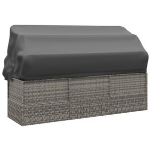 Lit de jardin gris élégant pour l'extérieur, canapé de jardin pour la détente et la relaxation - Product Image 5