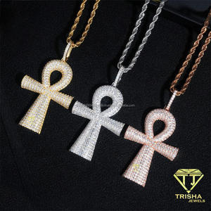 จี้เพชรโมอิสซาไนต์สุดหรูหราประดับเพชรแบบ Iced Out ดีไซน์ฮิปฮอปสุดเท่ ผลิตจากเงินแท้ 925 - Product Image 1