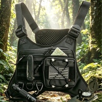 Sac à dos tactique léger pour la course à pied, sac de poitrine réfléchissant pour hommes, randonnée, escalade, chasse