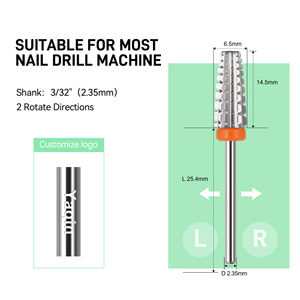 Punta per Fresa Unghie Yaqin di Alta Qualità 3/32 5 in 1 in Carburo di Tungsteno 4XC per Rimozione Rapida di Gel Acrilico Duro per Mancini e Destrimani - Product Image 3