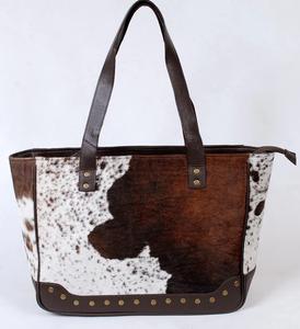 Sac fourre-tout en cuir grande capacité pour femme avec fourrure de vache, nouveau prix d'usine, qualité supérieure, nouvelle mode, sacs à main pour femme - Product Image 4