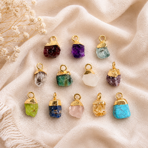 จี้พลอยทับทิมทำมือ |   คริสตัลสีแดงหยาบแบบดิบ |   อุปกรณ์เครื่องประดับ - Product Image 3