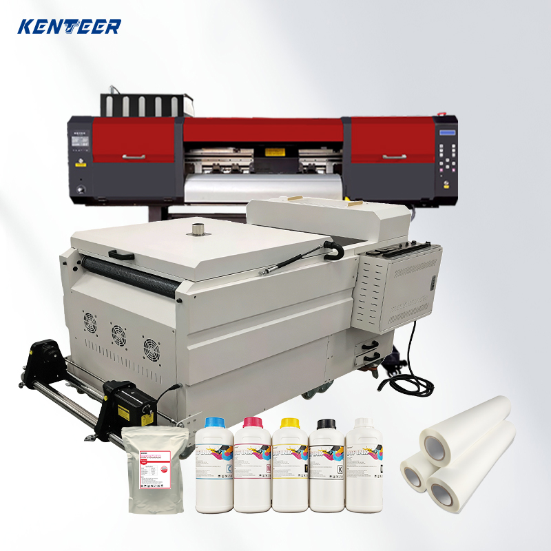 Kenteer 60cm DTF Printer Dual I3200 Heads Heat Transfer Film Printing Machine for T-shirt Textile with White Ink Circulation