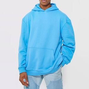 Sudadera con Capucha de Punto para Hombre, Invierno, Transpirable, de Secado Rápido, Hombros Caídos, Estilo Urbano, Servicios OEM ODM, Venta al Por Mayor - Product Image 1