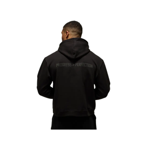 Sweat-shirt à capuche noir pour homme, couleur unie, en molleton de coton, style décontracté, avec poches, coupe classique, idéal pour l'automne - Product Image 3