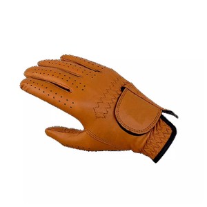 White Cabretta Leather Luxury Unisex Right Hand Golf <b>Gloves</b> Button Closure Adjustable Wrist Strap Hand <b>Grips</b> Breathable Sports - Product Image 1