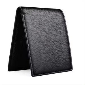 Cartera Bifold de Cuero Genuino para Hombre con Protección RFID, Delgada, Mini, Larga, Venta en Línea, Venta al por Mayor - Product Image 3