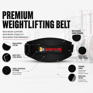 Cinturón de Gimnasio para Levantamiento de Pesas Extremadamente Cómodo y Duradero, Producto de Doble Costura, Accesorio de Seguridad para Fitness - Product Image 5