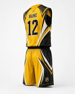 Ensemble d'uniformes de basketball personnalisés, maillot et short de basketball sublimés, vêtements de sport d'équipe avec nom, numéro et logo - Product Image 4