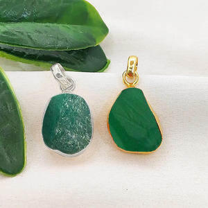 Raw Gray <b>Moonstone</b> Collet Set <b>Pendant</b> Handmade Birthstone Gold Plated Charm Healing Crystal Jewelry <b>Pendant</b> 10-12mm Collet Charm - Product Image 2