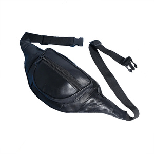 Genuine Leather Waist Bag Premium Fanny Pack Adjustable Belt Pouch Travel Sport Crossbody Hip Pack Secure Zipper Outdoor - Product Image 3