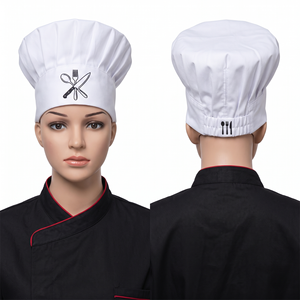 Casquette de Chef Femme Premium en Polycoton 245 GSM Noire Réglable, Chapeau de Boulanger Personnalisable avec Logo Sérigraphié pour Uniforme - Product Image 4